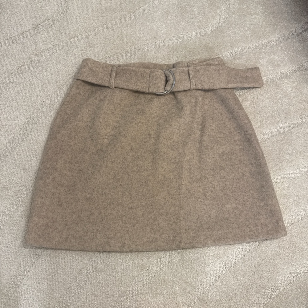 Primark Tan Mini Skirt with Belt